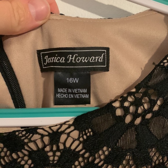 NWT JESSICA HOWARD BLACK LACE DRESS SIZE 16 - Picture 4 of 7